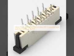 1.0mm Pitch Vertical DIP Termination Connecteur FPC avec verrouillage H=2,5 mm jusqu'à 35P